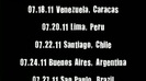 The Black Star Tour South America Trailer 352