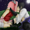 sasusaku_moon_light_kiss