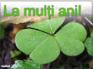 La multi ani!