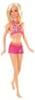Mattel - Barbie in a Mermaid Tale Papusa Barbie la plaja in costum de baie roz