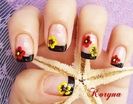redyellowflowersnails