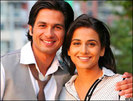 Shahid and vidya Smiling