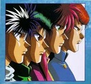 hiei,yusuke,kurama si kuwabara