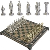 Set de sah_grecesc cu piese de zinc si masa de cupru _ 515 lei