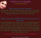 Sara Loves Shahid