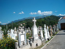 56. Vedere din cimitir spre Bucegi.