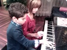 Debby Ryan gives Cameron a quick piano lesson 111