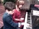 Debby Ryan gives Cameron a quick piano lesson 134