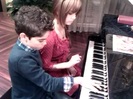 Debby Ryan gives Cameron a quick piano lesson 136