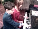 Debby Ryan gives Cameron a quick piano lesson 146