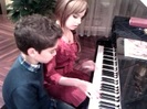Debby Ryan gives Cameron a quick piano lesson 160