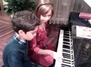 Debby Ryan gives Cameron a quick piano lesson 173