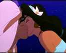 Aladin and Jasmine Kiss Wallpaper 1