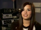 Demi in the recording studio. 654