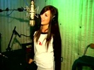 Demi in the recording studio. 110