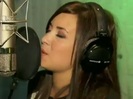 Demi in the recording studio. 676