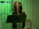 Demi in the recording studio. 200