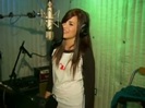 Demi in the recording studio. 221