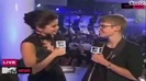 Selena Gomez Interviews Justin Bieber at MTV VMAs 2011 030