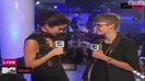 Selena Gomez Interviews Justin Bieber at MTV VMAs 2011 042