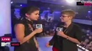 Selena Gomez Interviews Justin Bieber at MTV VMAs 2011 318
