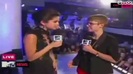 Selena Gomez Interviews Justin Bieber at MTV VMAs 2011 320