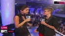 Selena Gomez Interviews Justin Bieber at MTV VMAs 2011 326