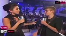 Selena Gomez Interviews Justin Bieber at MTV VMAs 2011 373