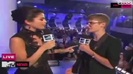 Selena Gomez Interviews Justin Bieber at MTV VMAs 2011 379