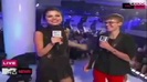 Selena Gomez Interviews Justin Bieber at MTV VMAs 2011 451