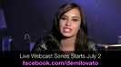 Demi Lovato - Live Webcast Series 068