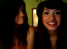 demi lovato and selena gomez with SPECIAL GUEST!!! 281