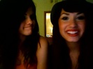 demi lovato and selena gomez with SPECIAL GUEST!!! 283