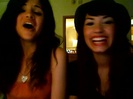 demi lovato and selena gomez with SPECIAL GUEST!!! 321
