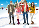 dress up chrismas friends