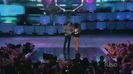 Justin Bieber flirting with Selena Gomez at MMVA's+JB and Drake tie at an AWARD 051