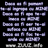 Daca as fi pamant te-ai ingropa cu MINE Daca as fi apa te-ai ineca cu MINE Daca as fi aer te-ai sufo