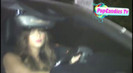 Demi Lovato In Hot Pink Dress Honks Horn (317)