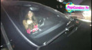 Demi Lovato In Hot Pink Dress Honks Horn (333)