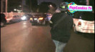 Demi Lovato In Hot Pink Dress Honks Horn (355)