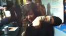 Demi on Kiss FM rocking her new hat (5)