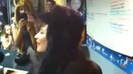 Demi on Kiss FM rocking her new hat (12)