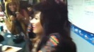 Demi on Kiss FM rocking her new hat (18)