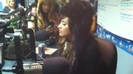 Demi on Kiss FM rocking her new hat (63)