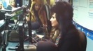 Demi on Kiss FM rocking her new hat (78)
