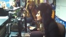 Demi on Kiss FM rocking her new hat (80)