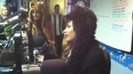 Demi on Kiss FM rocking her new hat (87)