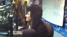 Demi on Kiss FM rocking her new hat (93)