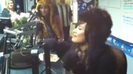 Demi on Kiss FM rocking her new hat (105)