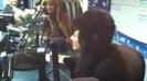 Demi on Kiss FM rocking her new hat (108)